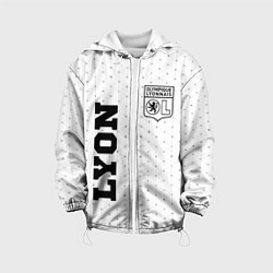 Куртка с капюшоном детская Lyon sport на светлом фоне вертикально, цвет: 3D-белый
