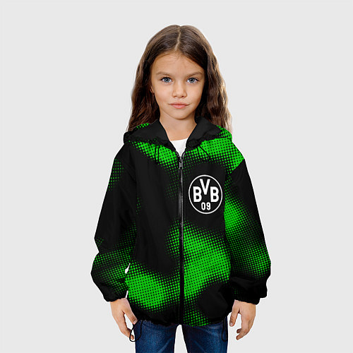 Детская куртка Borussia sport halftone / 3D-Черный – фото 3