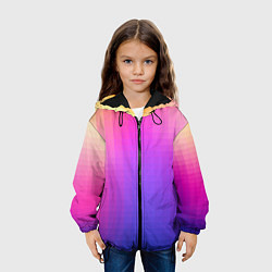 Куртка с капюшоном детская Gradient 8-bit, цвет: 3D-черный — фото 2