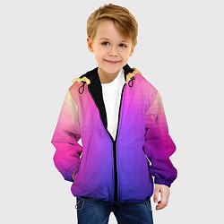 Куртка с капюшоном детская Gradient 8-bit, цвет: 3D-черный — фото 2
