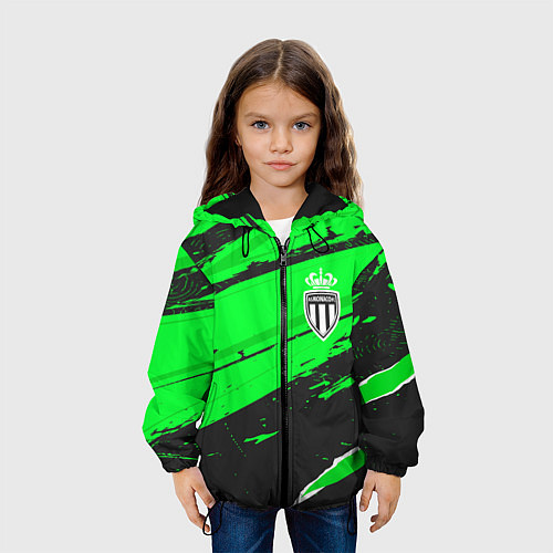 Детская куртка Monaco sport green / 3D-Черный – фото 3