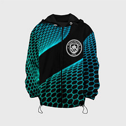 Куртка с капюшоном детская Manchester City football net, цвет: 3D-черный
