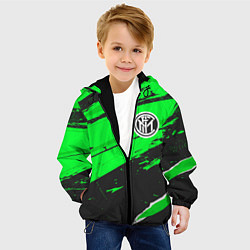 Куртка с капюшоном детская Inter sport green, цвет: 3D-черный — фото 2