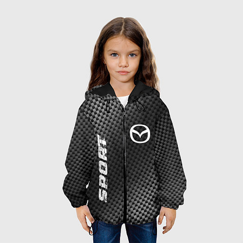 Детская куртка Mazda sport carbon / 3D-Черный – фото 3