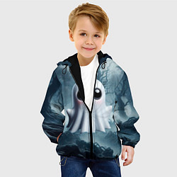 Куртка с капюшоном детская Привидениус, цвет: 3D-черный — фото 2