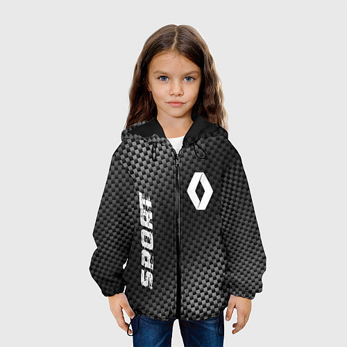 Детская куртка Renault sport carbon / 3D-Черный – фото 3