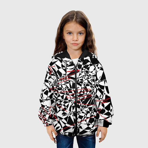Детская куртка Графика / 3D-Черный – фото 3