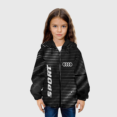 Детская куртка Audi sport metal / 3D-Черный – фото 3