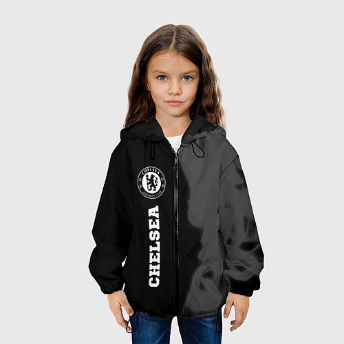 Детская куртка Chelsea sport на темном фоне по-вертикали / 3D-Черный – фото 3