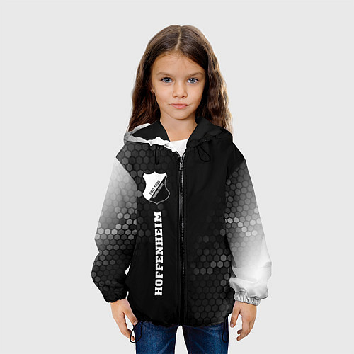 Детская куртка Hoffenheim sport на темном фоне по-вертикали / 3D-Черный – фото 3