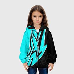Куртка с капюшоном детская Mint graffiti, цвет: 3D-черный — фото 2