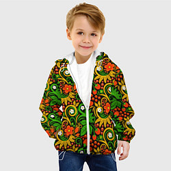 Куртка с капюшоном детская Русский узор, цвет: 3D-белый — фото 2
