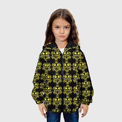 Куртка с капюшоном детская One piece pirate king pattern, цвет: 3D-черный — фото 2