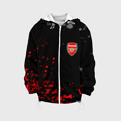 Куртка с капюшоном детская Arsenal spash, цвет: 3D-белый