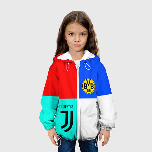 Детская куртка Juventus x Borussia / 3D-Белый – фото 3