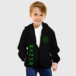 Куртка с капюшоном детская Razer brend game, цвет: 3D-черный — фото 2