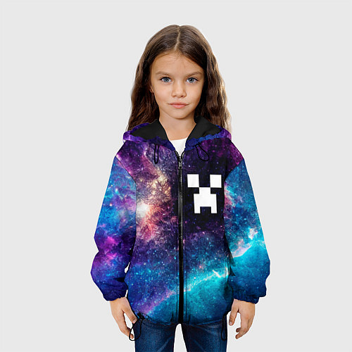 Детская куртка Minecraft space game / 3D-Черный – фото 3