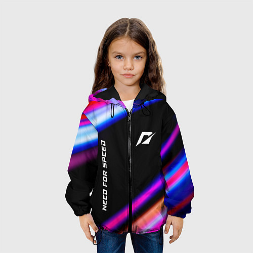 Детская куртка Need for Speed speed game lights / 3D-Черный – фото 3
