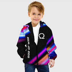 Куртка с капюшоном детская God of War speed game lights, цвет: 3D-черный — фото 2