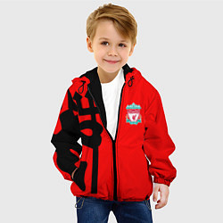 Куртка с капюшоном детская Liverpool fc sport steel, цвет: 3D-черный — фото 2