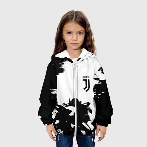 Детская куртка Juventus smoke black fire / 3D-Белый – фото 3