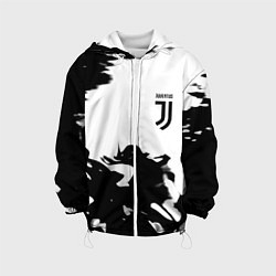 Куртка с капюшоном детская Juventus smoke black fire, цвет: 3D-белый