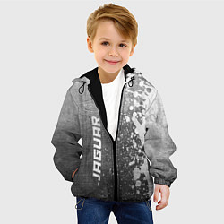 Куртка с капюшоном детская Jaguar - grey gradient по-вертикали, цвет: 3D-черный — фото 2