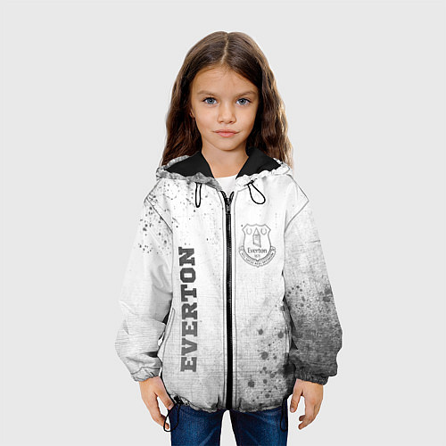 Детская куртка Everton - white gradient вертикально / 3D-Черный – фото 3