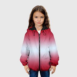 Куртка с капюшоном детская Gradient color, цвет: 3D-черный — фото 2