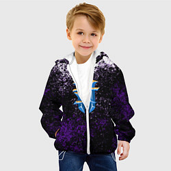 Куртка с капюшоном детская Starcraft брызги красок, цвет: 3D-белый — фото 2