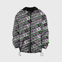 Куртка с капюшоном детская Juventus glitch pattern, цвет: 3D-черный