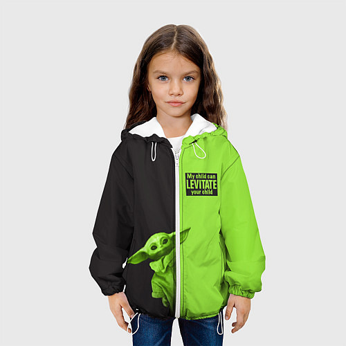 Детская куртка Child Grogu / 3D-Белый – фото 3