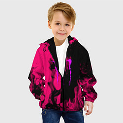 Куртка с капюшоном детская Monster energy fire pink, цвет: 3D-черный — фото 2