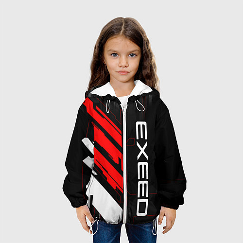Детская куртка Exeed - red uniform / 3D-Белый – фото 3