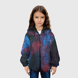 Куртка с капюшоном детская Космическая паутина, цвет: 3D-черный — фото 2