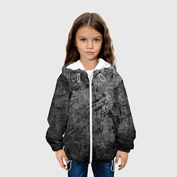 Куртка с капюшоном детская Абстракция - grunge break, цвет: 3D-белый — фото 2