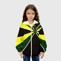 Куртка с капюшоном детская Мотострелковые войска: шеврон без текста, цвет: 3D-белый — фото 2