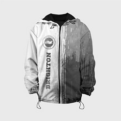 Куртка с капюшоном детская Brighton - white gradient по-вертикали, цвет: 3D-черный