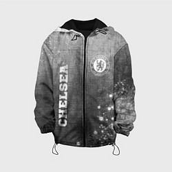 Куртка с капюшоном детская Chelsea - grey gradient вертикально, цвет: 3D-черный