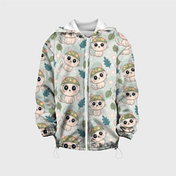 Детская куртка Кошачий камуфляж каваи