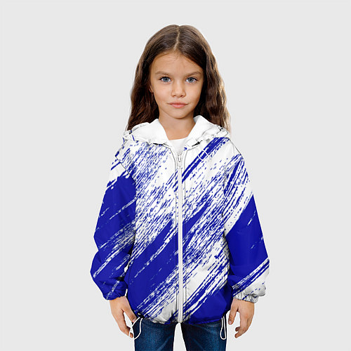 Детская куртка The color is white and blue / 3D-Белый – фото 3