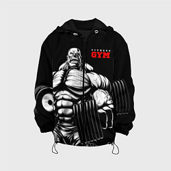 Куртка с капюшоном детская Fitness GYM - jock, цвет: 3D-черный