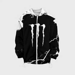 Куртка с капюшоном детская Monster energy storm energy, цвет: 3D-белый