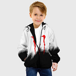 Куртка с капюшоном детская Monster energy чёрно белые краски, цвет: 3D-черный — фото 2