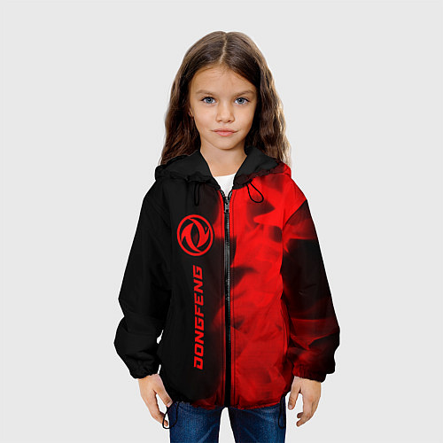 Детская куртка Dongfeng - red gradient по-вертикали / 3D-Черный – фото 3