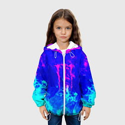 Куртка с капюшоном детская Monster energy дым неоновый, цвет: 3D-белый — фото 2
