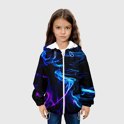 Детская куртка Color blue pink / 3D-Белый – фото 3
