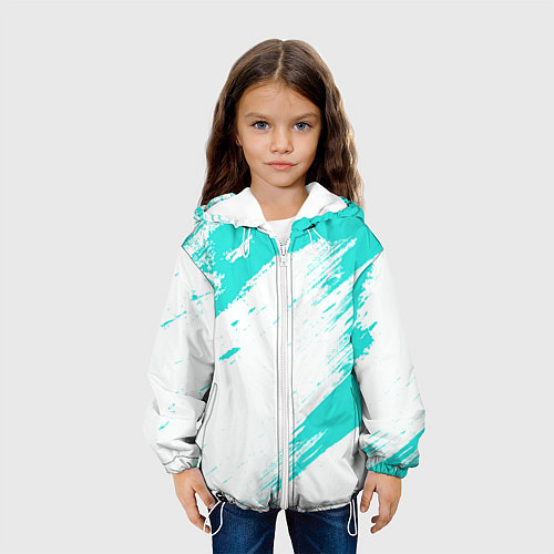 Детская куртка Color white light blue / 3D-Белый – фото 3