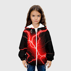 Куртка с капюшоном детская Lightning, цвет: 3D-белый — фото 2