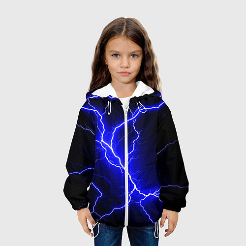 Детская куртка Color blue black / 3D-Белый – фото 3